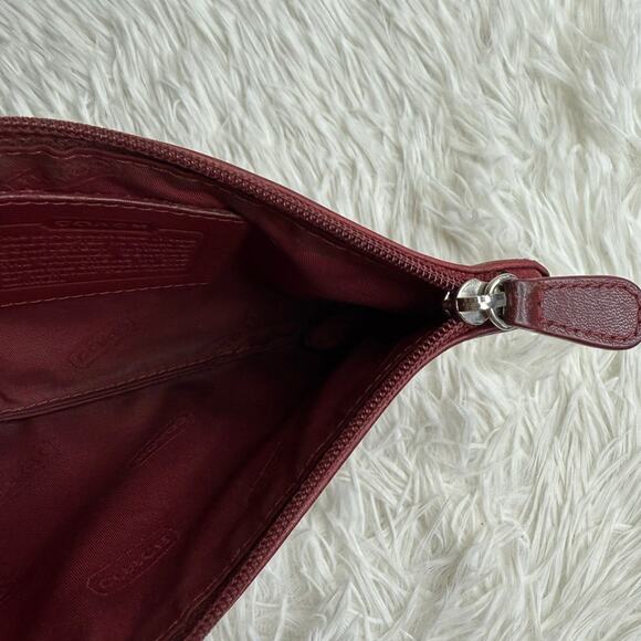 Vintage COACH y2k Red Slim Money Make up Cosmetic Case - Picture 8 of 14